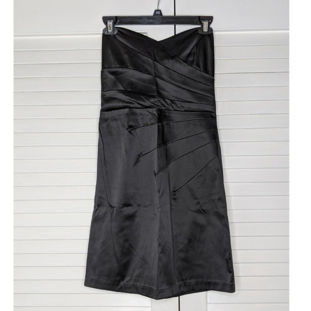 Black Mystic Silky Strapless Dress Size Small
